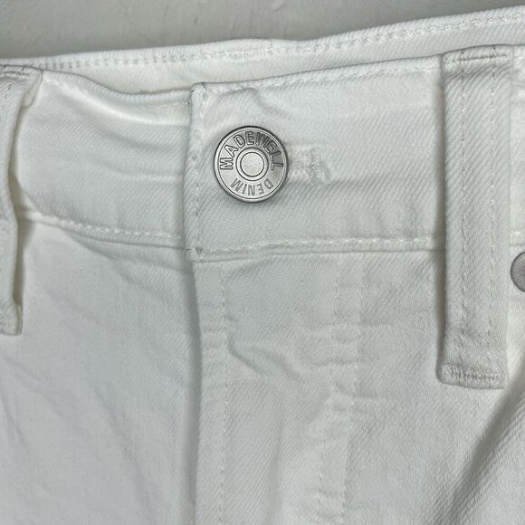 MADEWELL Jeans Women 23 The Perfect Vintage White Raw Hem High Rise NO662 - Picture 7 of 14